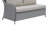 Kingon 80.75'' Wide Metal Loveseat with Cushions