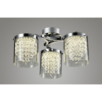 Percy Glass LED Semi Flush Mount