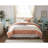 Chic Coral Queen Comforter Set: 9-piece Cotton Percale
