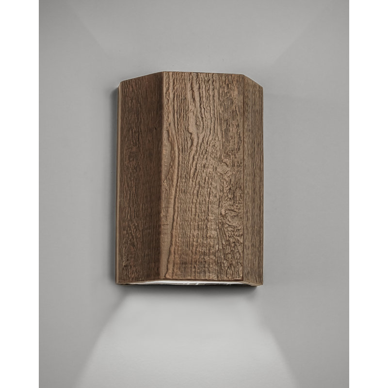 Osterhoudt Ceramic Outdoor Wall Light, LED Bulb Included, 15" H x 11" W x 6.5" D