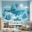 Murale baleine avec voiliers-342911333-342911338