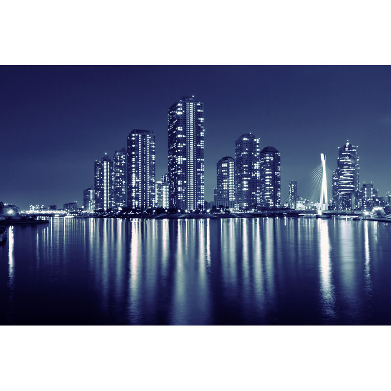 City - Wrapped Canvas Print, 81cm H x 122cm W x 3.8cm D
