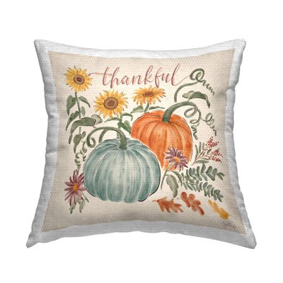 Floral Outdoor Throw Pillow