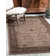 Tapis brun clair à motif floral Godina