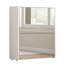 Armoire de rangement pour chaussures avec miroir