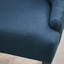 Chaises de salle à manger bleu marine (2 chaises) - capitonnage sans couture à capitonnage, rembourrage en mousse, pieds fuselés, assemblage requis pour le mobilier moderne (de 2), rembourré,