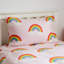 Rainbow Hearts Fleece Duvet Cover Set-88962077