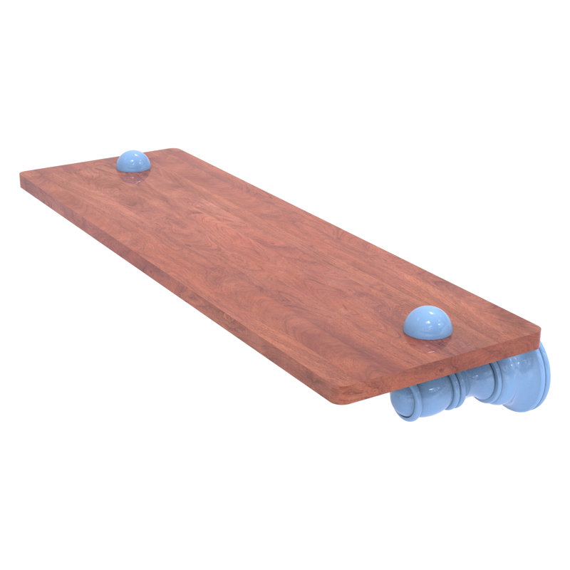 Tablette flottante Carolina, H 2,4 po x l 16 po x P 5,54 po, Bleu troll plat