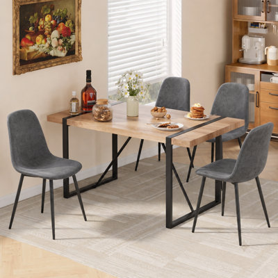 Ensemble de salle à manger 5 pièces avec chaises rembourrées