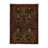 One-of-a-Kind 4' X 5'4" Hand Knotted Area Rug