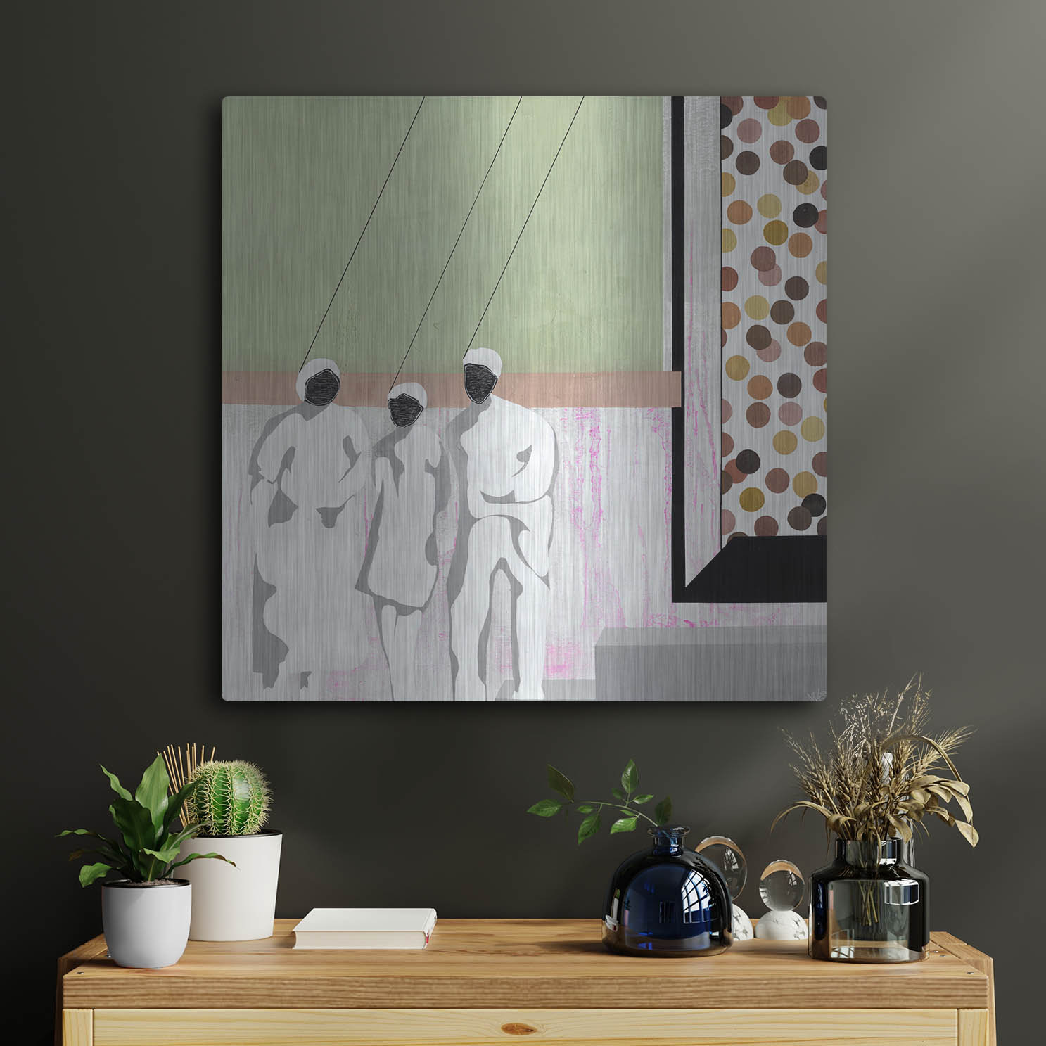 Red Barrel Studio® 'I'M Hung Up' by Nicolai Kubel Olesen, Metal Wall