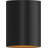 1-Light Integrated LED Indoor or Outdoor Black Aluminum Mini Cylinder Downrod Pendant