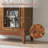 45" Sideboard and Buffet with Glass Door, Credenza with 3 Drawers for Living Room, Dining Room and Kitchen-420215642