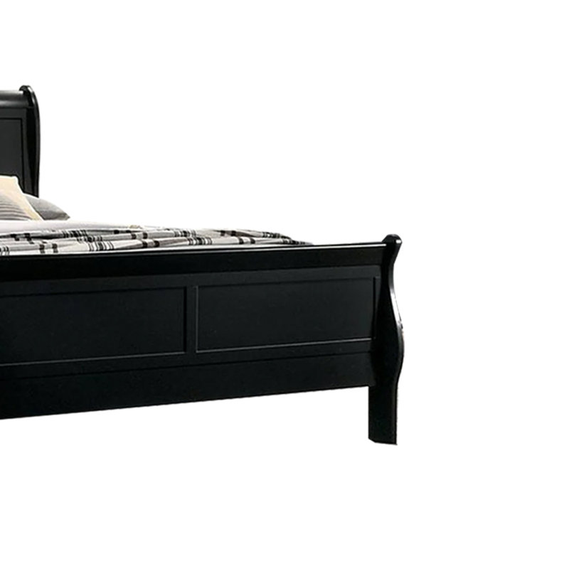 Allard Wood Bed, Black, Full XL