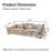 Modular Sectional Sofa, Sailing Design Sofa With Storage, Removable Backrest, Modern Deep Seat Sofa With Throw Pillows For Living Room Bedroom Apartment,Light Khaki-1619864063