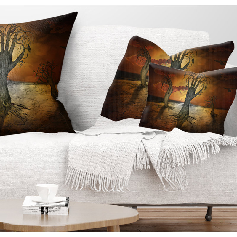 Arbres de rangement - Coussin imprimé abstrait