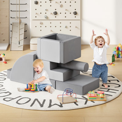 Canapé pour enfants, canapé pliant pour tout-petits 12 pièces, canapé pour enfants modulaire pour salle de jeux