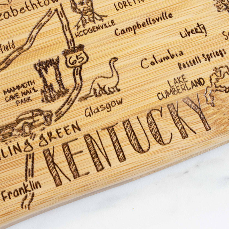 Destination Kentucky Bamboo Cutting & Serving Board