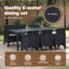 Ensemble de salle à manger de jardin vidaXL 7 pièces en polypropylène anthracite-1074920940-1074920928-1074920929