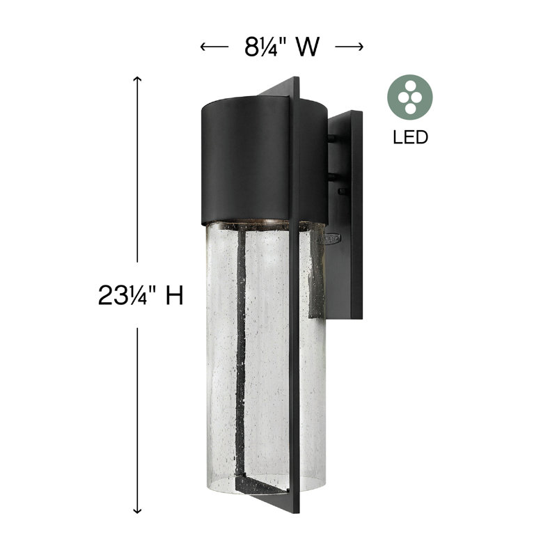 Shelter 1-Light Outdoor Sconce, 23.25" H x 8.25" W, Buckeye Bronze, MED