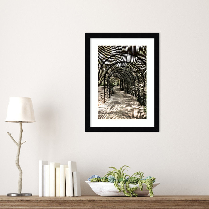 Nihan Shadow Garden by Shot by Clint Wood Framed Wall Art Print, Black , 17" H x 13" W