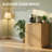 31.5'' Walnut Buffet Cabinet with Curved Wave Design - Storage Sideboard for Bedroom, Living Room & Hallway-497585421