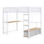 Lit mezzanine en métal avec DEL-1396697261