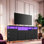 Meuble télé à 10 tiroirs pour commode 65 70 75 po