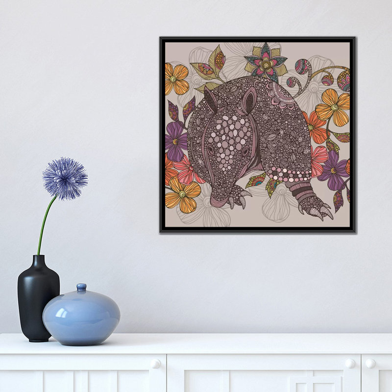 « milo ii », reproduction d’impression sur toile tendue, H 18 po x l 18 po x P 1,5 po, Toile avec cadre noir, Pas de tapis