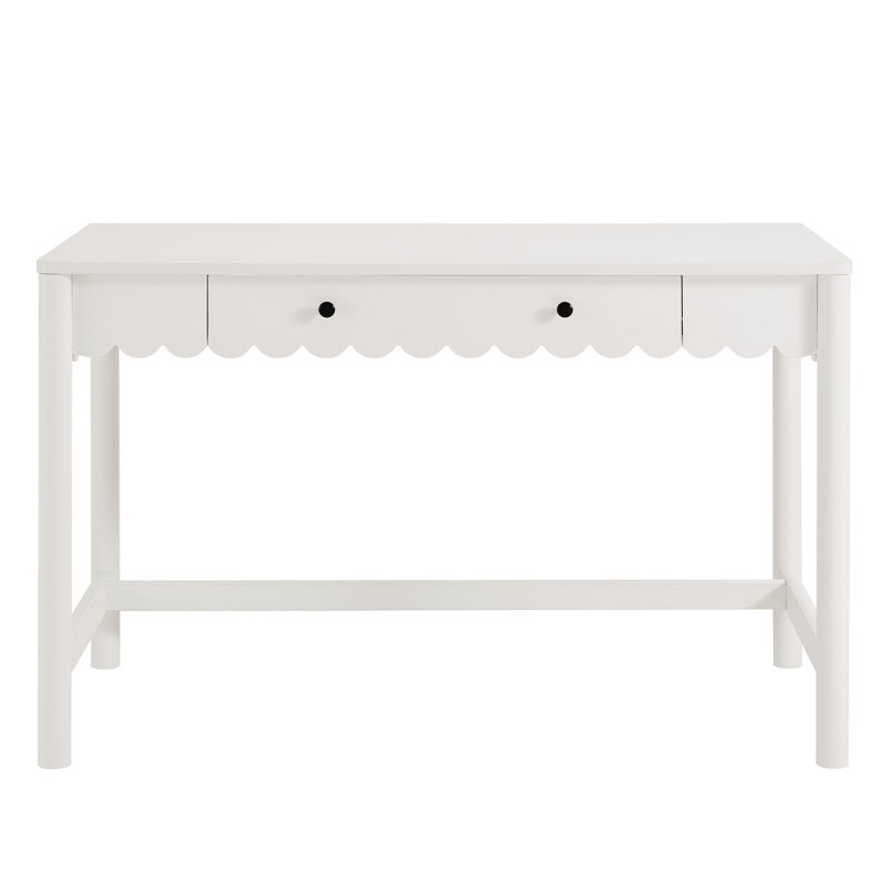 Bureau d'écriture à 1 tiroir Emmeline, Blanc