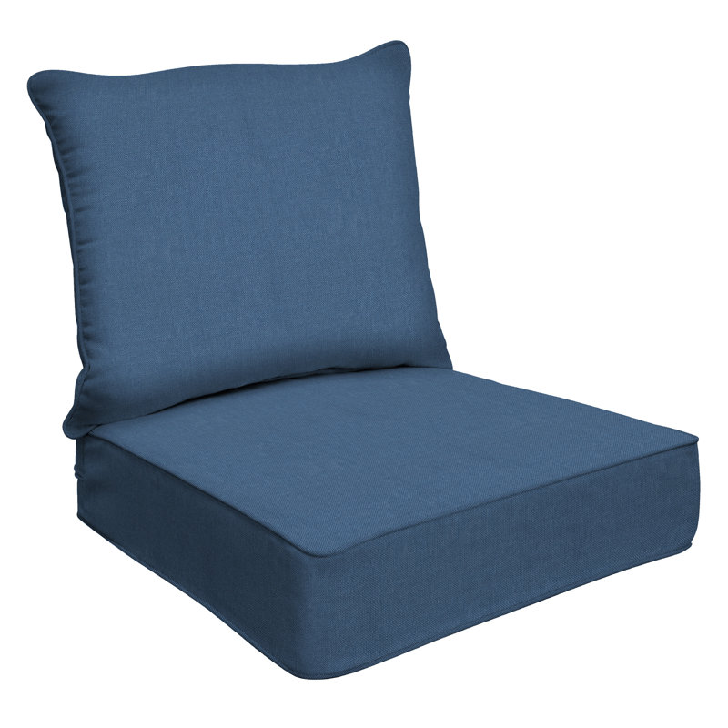 Ensemble de coussins d'extérieur à assise profonde - Conception confortable, durable et résistante aux intempéries - Basics by Wayfair ™