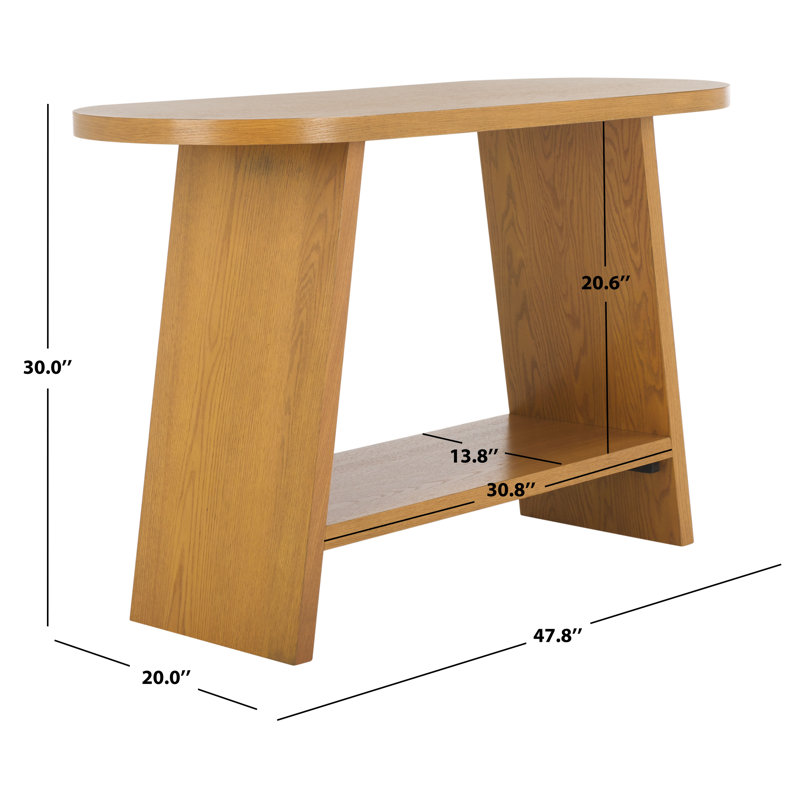 Mattelynn Wood Console Table, Natural