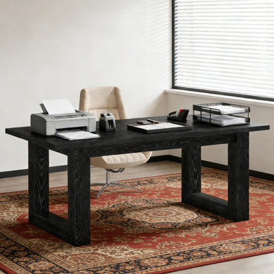 Table de travail en bois, bureau de direction, bureau d'ordinateur, bureau