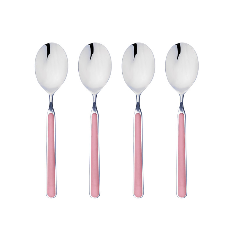 4 cuillères à espresso fant. Bleu électrique, Rose