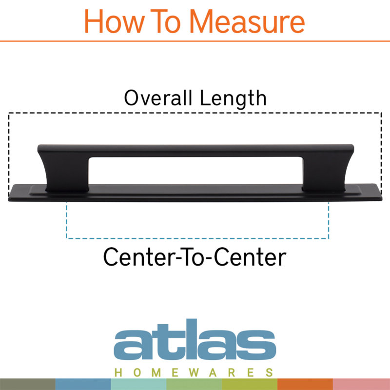 Modern Matte Black 3 3/4" Bar Pull with Mounting Hardware