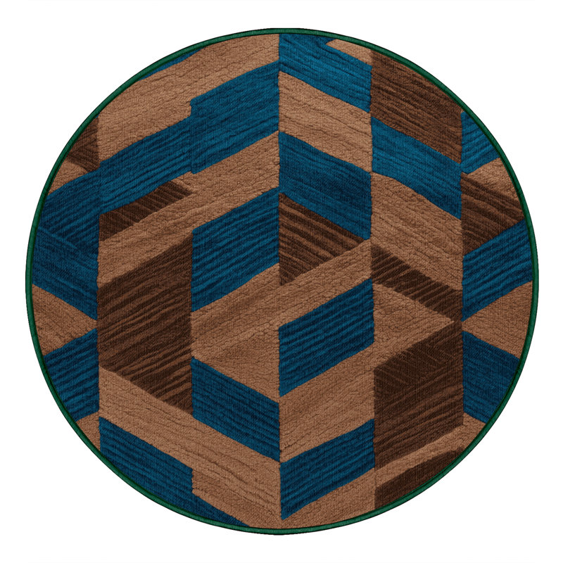 Tapis lavable à la machine Botanica, Rond 7 pi