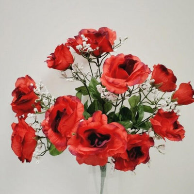 Fleur artificielle ouverte