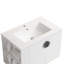 Meuble-lavabo de salle de bain avec lavabo, 2 portes et tablette de rangement ouverte-438498077