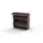 Armoire à chaussures 2 tiroirs avec miroir pour l'entrée, chambre à coucher - abat-jour brun avec tiroirs et rangement pratique