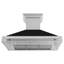 Hotte de cuisine murale en acier inoxydable satiné 48 po ZLINE avec poignée en acier inoxydable-65821142