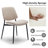 Modern Round 3 Piece Dining Room Table and Chairs Set-524936966-524936968