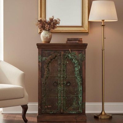Antique Indian Door Upcycled Entryway Credenza
