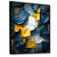 «Spring Bliss Abstract Turquoise And Yellow I», reproduction d'art sur toile-1296782528-1296782529