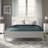 Modern White Solid Wood Full Platform Bed-1887599280