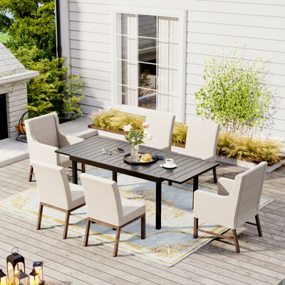 Ensemble repas extérieur pour 6 personnes