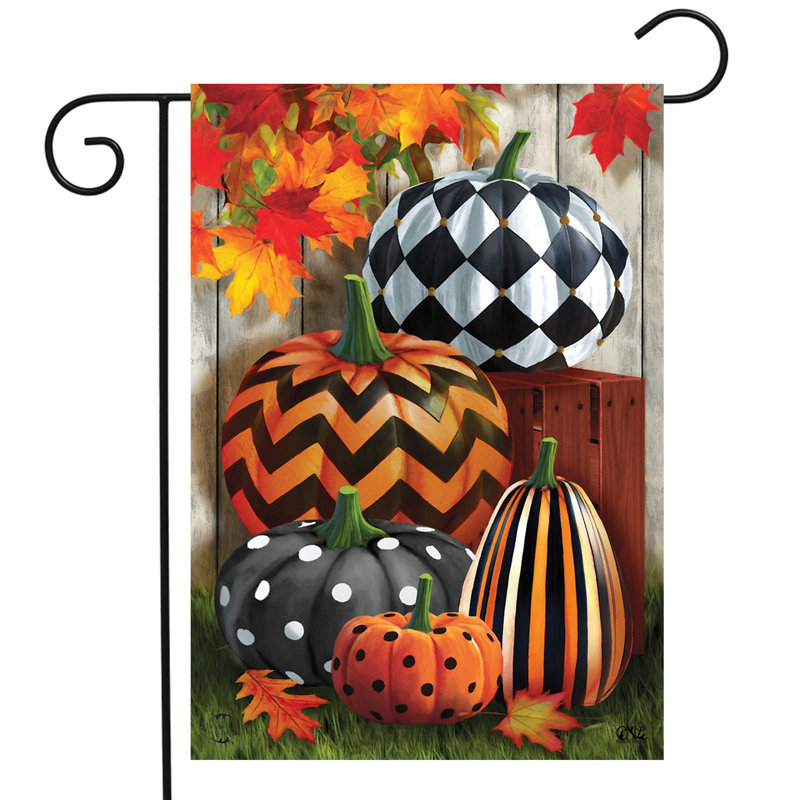 Drapeau de jardin à motif citrouilles d'automne