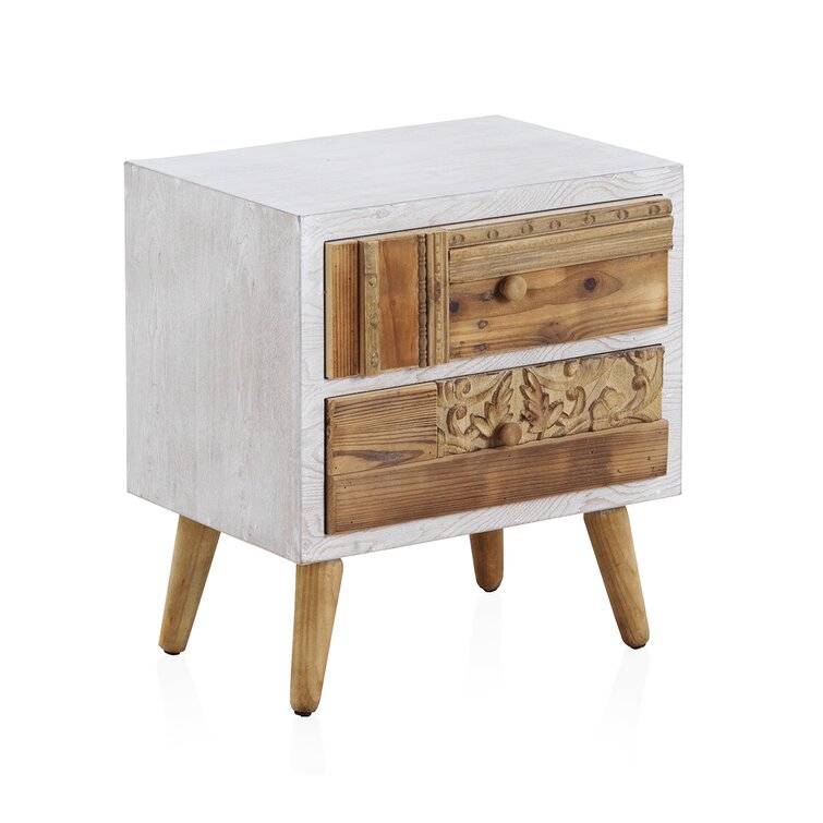 World Menagerie Weiss Solid Wood Bedside Table | Wayfair.co.uk