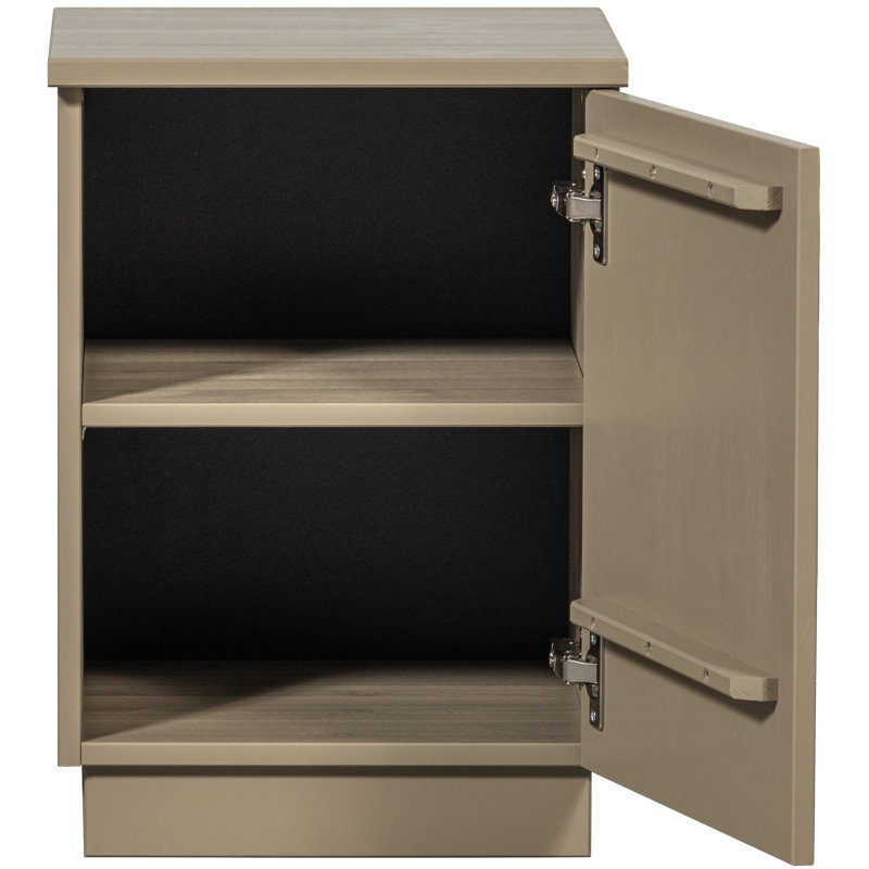 Teo 36cm W Solid Wood Bedside Table