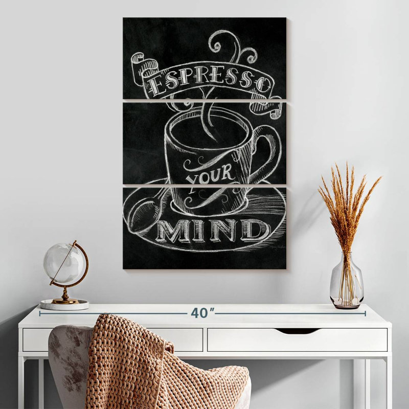 Yarlin Espresso Your Mind No Border, H 32 po x l 20 po