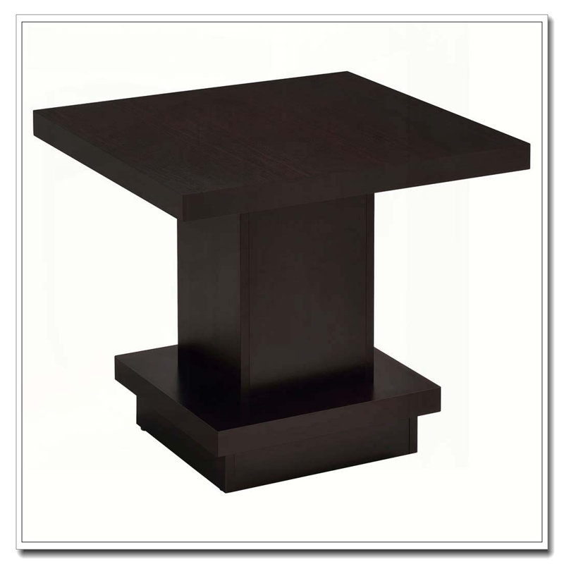 Table de bout à piédestal sur pied cappuccino mbala